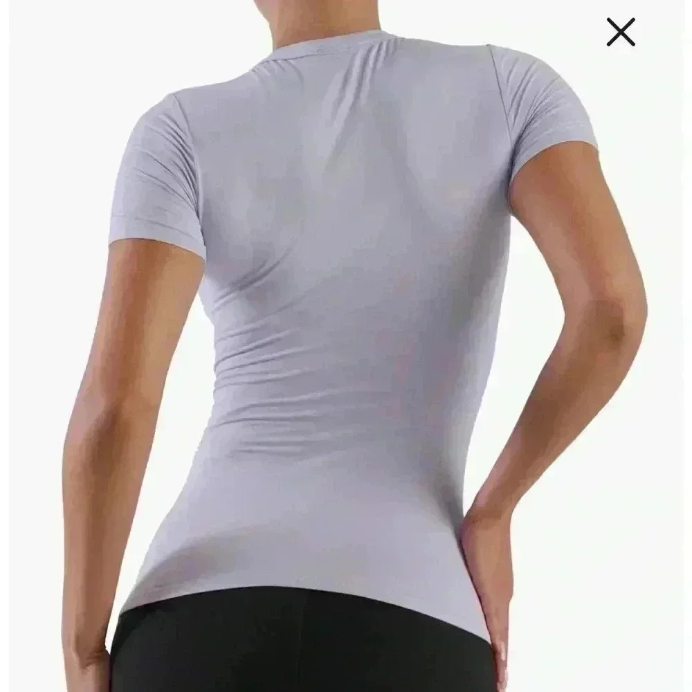 NWT- N by naked wardrobe Bare Short Sleeve Crew Top size xsmall